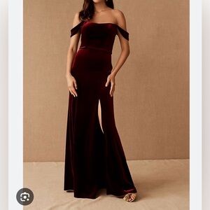 Jenny Yoo Issa Gown- Red Velvet